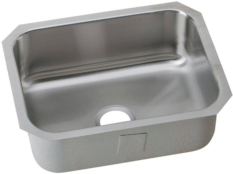 Elkay Avenue 24in. Undermount 1 Bowl 18 Gauge  Stainless Steel Sink Only and No Accessories