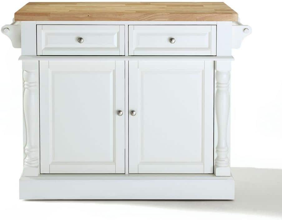 CROSLEY FURNITURE Oxford White Kitchen Island