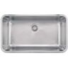 Franke Grande Undermount Stainless Steel 32.75 in. x 18.75 in. Single Bowl Kitchen Sink