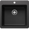 Blanco Liven SILGRANIT 21.25 in. Drop-In/Undermount Single Bowl Granite Composite Kitchen Sink in Anthracite