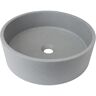 FAMYYT Cement Gray Concrete Round Vessel Sink with Customized Packaging