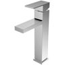 Lulani Santorini Single Handle Single Hole Vessel Sink Faucet in Brushed Stainless Steel