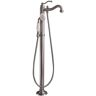 Barclay Products Lamar Single-Handle Freestanding Tub Faucet with Hand Shower in Brushed Nickel