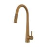 S STRICTLY KITCHEN + BATH Durrani Single Handle Pull-Down Sprayer Kitchen Faucet in Brushed Brass