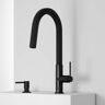 VIGO Hart Hexad Single Handle Pull-Down Spout Kitchen Faucet Set with Soap Dispenser in Matte Black