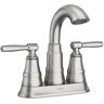 MOEN Halle 4 in. Centerset 2-Handle Bathroom Faucet in Spot Resist Brushed Nickel