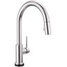 Delta Trinsic Touch2O Single-Handle Pull-Down Sprayer Kitchen Faucet (Google Assistant, Alexa Compatible) in Chrome