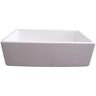 Barclay Products Gwen Farmhouse Apron Front Fireclay 33 in. Single Bowl Kitchen Sink in White