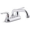 KOHLER Jolt 2-Handle Utility Sink Faucet in Polished Chrome