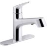 KOHLER Vin Single-Handle Pull-Out Sprayer Kitchen Faucet in Polished Chrome