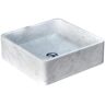 Carrera White Marble Square Vessel Sink