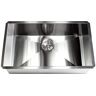 Kingsman Hardware Undermount 16-Gauge Stainless Steel 32 in. x 19 in. x 10 in. Deep Single Bowl Zero Radius Kitchen Sink