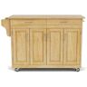 HOMESTYLES Create-a-Cart Natural Wood Kitchen Cart with Towel Rack