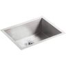 KOHLER Vault 18-Gauge Stainless Steel 24 in. Single Bowl Undermount Kitchen Sink