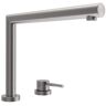 BOCCHI Baveno Move Single Handle Telescopic Standard Kitchen Faucet in Stainless Steel