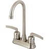 Kingston Centurion 2-Handle Bar Faucet in Brushed Nickel