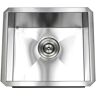 Kingsman Hardware 16 Gauge Stainless Steel 17 in. Undermount Bar Sink