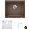 Blanco Precis 20.87 in. Undermount Single Bowl Cafe Granite Composite Kitchen Sink Kit with Accessories