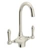 ROHL Country Kitchen 2-Handle Bar Faucet in Polished Nickel