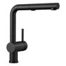 Blanco Linus Single-Handle Pull Out Sprayer Kitchen Faucet in Coal Black