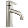 KOHLER Venza Single-Handle Single-Hole Bathroom Faucet in Vibrant Brushed Nickel