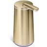 simplehuman Foam Sensor Pump with Refillable Cartridge in Brass Stainless Steel