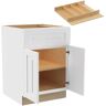 Home Decorators Collection Grayson 24 in. W x 24 in. D x 34.5 in. HPacific White Painted Plywood Shaker Assembled Base Kitchen Cabinet Utility Try