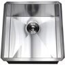 Kingsman Hardware 16 Gauge Stainless Steel 19 in. Undermount Bar Sink