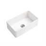 Modland Teresa 30 in. Undermount Single Bowl White Ceramic Farmhouse Apron Front Kitchen Sink