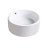 EPOWP White Ceramic Round Vessel Sink
