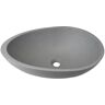 FAMYYT Cement Gray Concrete Novelty Egg Shape Vessel Sink with Customized Packaging