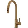 S STRICTLY KITCHEN + BATH Timur Single Handle Pull-Down Sprayer Kitchen Faucet in Gold