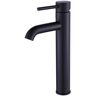 Novatto MYERS Single Handle Contemporary Vessel Sink Faucet in Matte Black