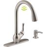 KOHLER Barossa with Response Touchless Technology Single-Handle Pull-Down Sprayer Kitchen Faucet in Vibrant Stainless