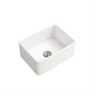 Modland Teresa 24 in. Undermount Single Bowl White Ceramic Farmhouse Apron Front Kitchen Sink