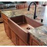 SINKOLOGY Adams 36 in. Farmhouse Apron Front Undermount Single Bowl 16 Gauge Antique Copper Kitchen Sink