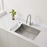 ZUHNE Verona Offset Drain Kitchen Sink 16-Gauge Stainless Steel (32 in. Reversible Undermount)