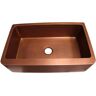 Barclay Products Austin Farmhouse Apron Front Copper 36 in. Single Bowl Kitchen Sink