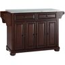 CROSLEY FURNITURE Alexandria Mahogany Kitchen Island with Stainless Steel Top