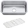 KOHLER Undertone Preserve Undermount Scratch-Resistant Stainless Steel 31 in. Single Bowl Kitchen Sink with Basin Rack