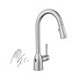 MOEN Adler Touchless Single-Handle Pull-Down Sprayer Kitchen Faucet with MotionSense Wave in Spot Resist Stainless