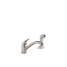 KOHLER Jolt Single Handle Standard Kitchen Faucet with Pull Out Spray Wand in Vibrant Stainless