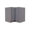 LIFEART CABINETRY Lancaster Gray Plywood Shaker Stock Assembled Base Lazy Susan Kitchen Cabinet 36 in. W x 34.5 in. H x 24 in. D