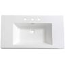 Fresca Vista 36 in. Drop-In Acrylic Bathroom Sink in White with Integrated Bowl