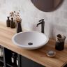 Karran Quattro 19 in. Matte White Acrylic Round Vessel Sink