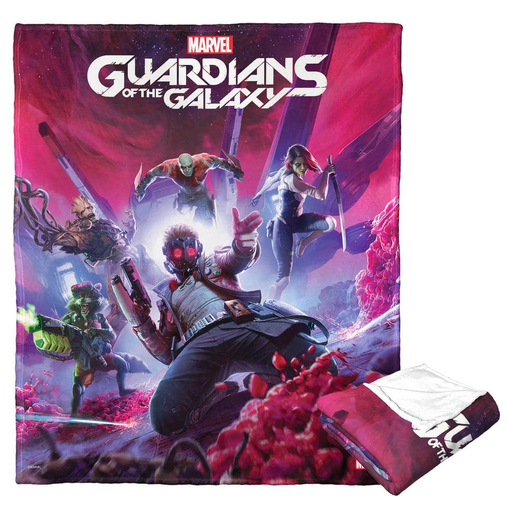 THE NORTHWEST GROUP Guardians of the Galaxy Guardian Gamers Silk Touch Multi-Colored Throw Blanket