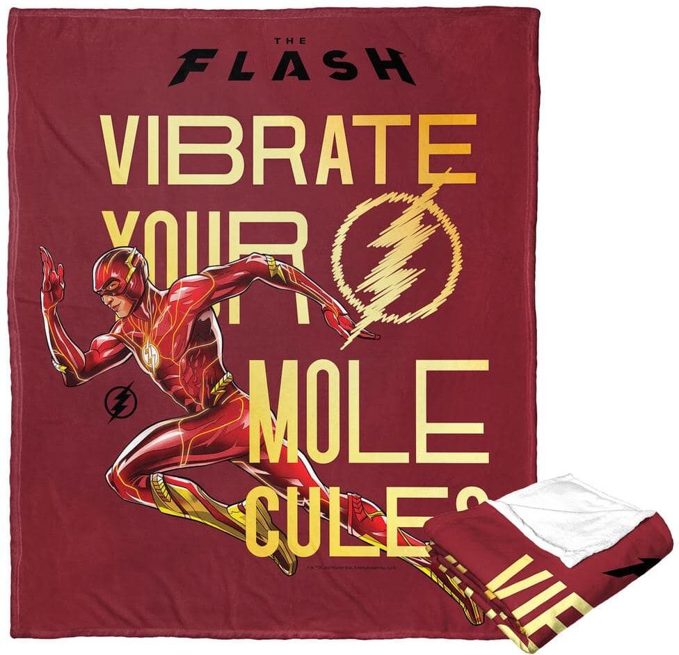 THE NORTHWEST GROUP Wb The Flash Your Molecules Silk Touch Multi-Colored Throw