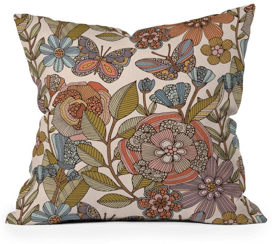 DenyDesigns. Multi Valentina Ramos Dream Garden light 18 in. x 18 in. Throw Pillow