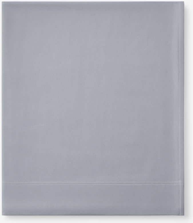 The Company Store Legacy Velvet Flannel Platinum Solid Extra Deep King Flat Sheet