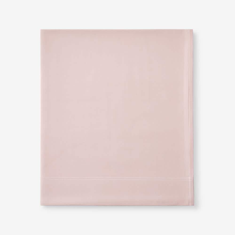 The Company Store Legacy Velvet Flannel Dusty Rose Solid King Flat Sheet